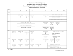 Time Table [B. Tech.]