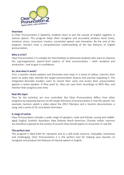 Clear Pronunciation 2