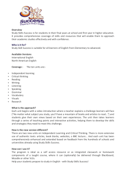 Study Skills Success