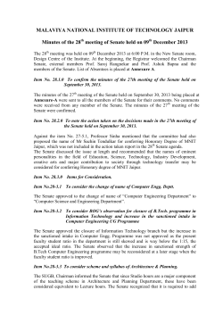 Minutes of 28th Senate Meeting