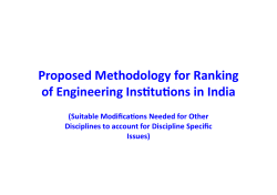 Ranking Methodology Presentation