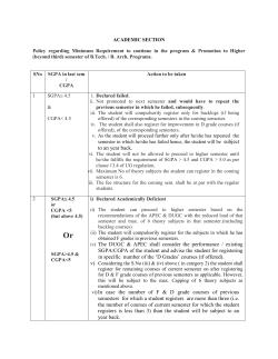 Semester promotion policy (3rd Sem and higher)