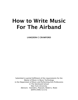 How to Write Music For The Airband