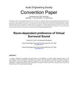 Room-dependent preference of Virtual Surround Sound