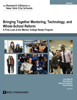 BringingTogetherMentoringTechnologyAndWholeSchoolReform