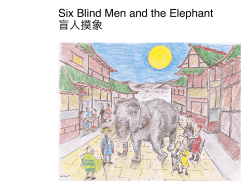 Six Blind Men and an Elephant (pdf)
