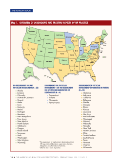 Maps: Overview of Diagnosing and Treating Aspects of NP Practice and Overview of Prescribing Aspect of NP Practice (PDF: 404KB/2 pages)