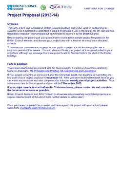 Scotland's National Centre for Languages(SCILT)