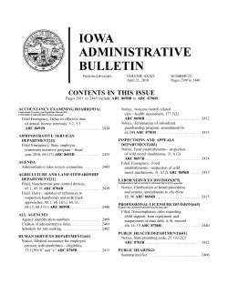 Iowa Administrative Bulletin: Inspections and Appeals Department - Notice of Intended Action (Page 16) ARC 8697B
