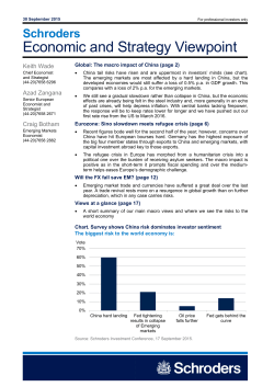 Schroders - Economic Infographic: May 2015
