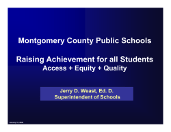 Progress in Achievement Slides