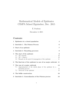 Mod&egrave;les probabilistes dans le cas d'un m&eacute;lange homog&egrave;ne 2