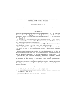 Packing and Hausdorff measures of Cantor sets associated with series