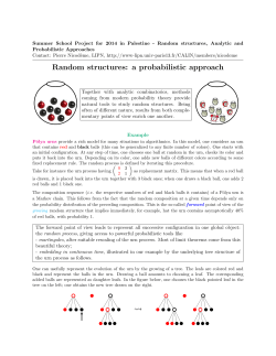 A short introduction to the probabilistic approach