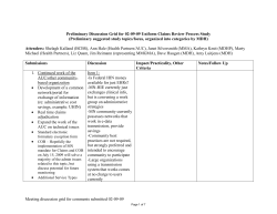 Meeting discussion grid for comments submitted February 9, 2009 (PDF: 247KB/7 pages)