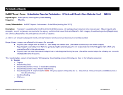 Unduplicated Reported Participation - BF Amt and Ethnicity/Race (Calendar Year) - CLD035 (PDF)