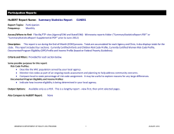 Summary Statistics - CLN031 (PDF)