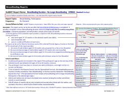 Breastfeeding Duration - No Longer Breastfeeding OPR033 (Standard Headings) (PDF)