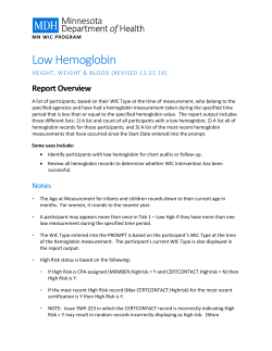 Low Hemoglobin (PDF)