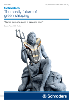 The costly future of green shipping