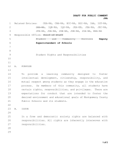 Draft Policy JFA