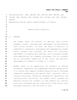 Draft Policy IEB