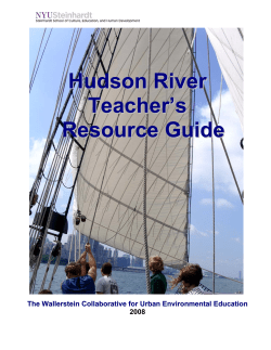 Hudson River Teacher's Resource Guide