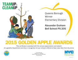 ITW Teacher is awarded 2015 Golden Apple Award!