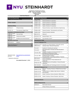 Teaching Chemistry 7-12 (SCHM)