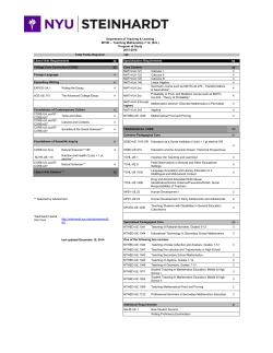 Teaching Mathematics 7-12 (MTHE)