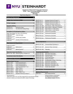 Music Technology (MTBD) --- dual degree with M.M.