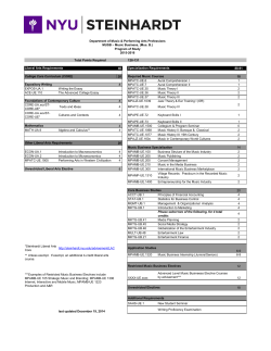 Music Business (MUSB)