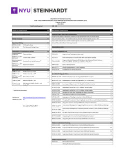 Early Childhood Ed/Early Childhood Special Ed (ECSE)