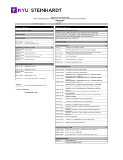 Childhood Education/Childhood Special Ed. (CHSE)