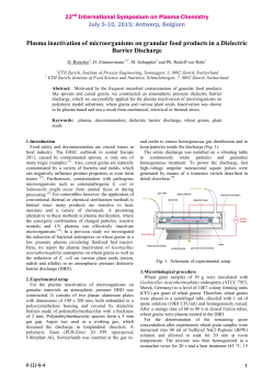 Plasma inactivation of microorganisms on granular food products in a dielectric barrier discharge