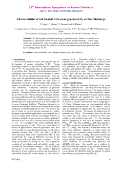 Characteristics of soil treated with ozone generated by surface discharge