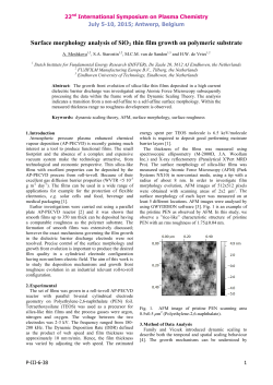 Surface morphology analysis of SiO2 thin film growth on polymeric substrate