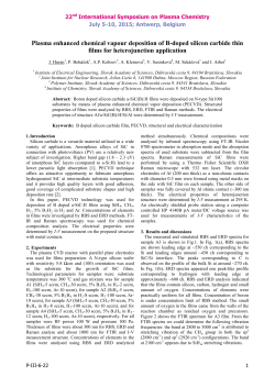 Plasma-enhanced chemical vapour deposition of B-doped silicon carbide thin films for heterojunction application