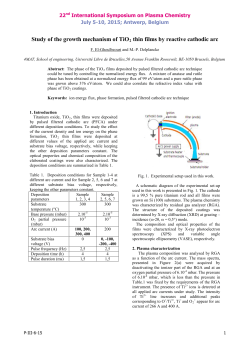 Study of the growth mechanism of TiO2 thin films by reactive cathodic arc