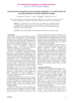 Aerosol-assisted atmospheric-pressure plasma deposition: a versatile tool for the one-step production of protein-embedded coatings