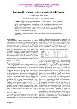 Biocompatibility of polymer surfaces treated in SO2 or H2S plasma
