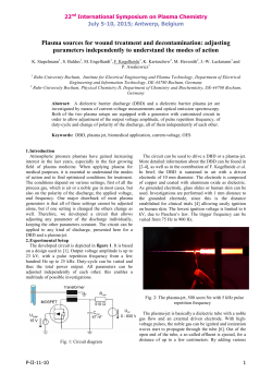 Plasma sources for wound treatment and decontamination: adjusting parameters independently to understand the modes of action