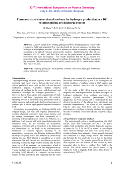 Plasma-assisted conversion of methane for hydrogen production in a DC rotating gliding arc discharge reactor
