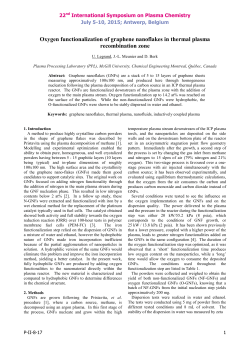 Oxygen functionalization of graphene nanoflakes in thermal plasma recombination zone