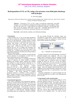 Hydrogenation of CO2 to CH4 using a low-pressure cross-field pulse discharge with hydrogen