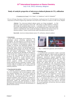 Study of catalytic properties of microwave-induced plasma in CO2 utilization reactions