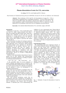 Plasma dissociation of water for CO2 conversion