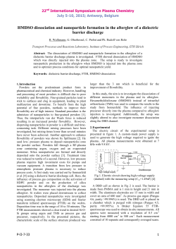 HMDSO dissociation and nanoparticle formation in the afterglow of a dielectric barrier discharge