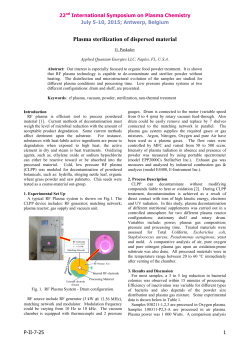 Plasma sterilization of dispersed material