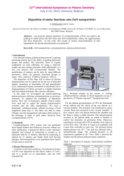 Deposition of amine functions onto ZnO nanoparticles